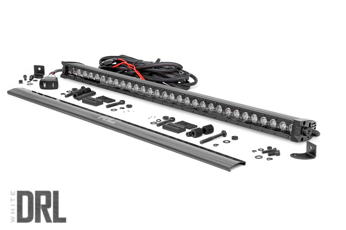 Rough Country 30 Inch Single Row LED Light Bar - side view