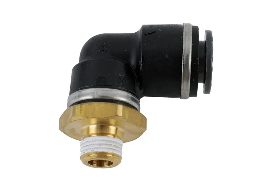 AccuAir 3/8 DOT/PTC to 1/8 NPT 90 Degree Swivel Elbow
