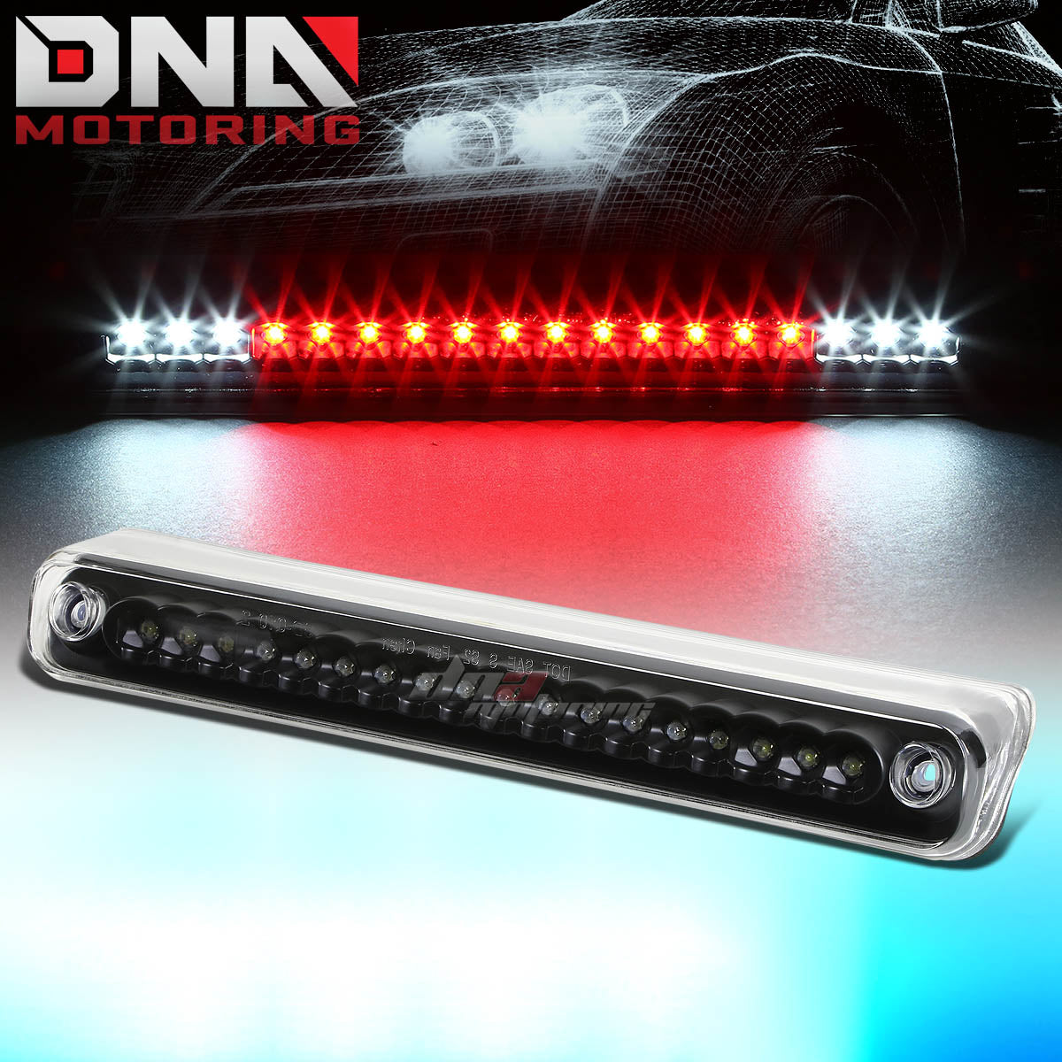 DNA Motoring LED 3rd Brake Light Black 88-98 Chevy GMC