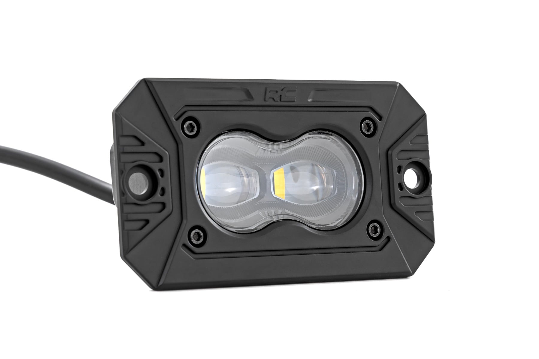 Rough Country 3 Inch LED Slim Fog Lights - angle view