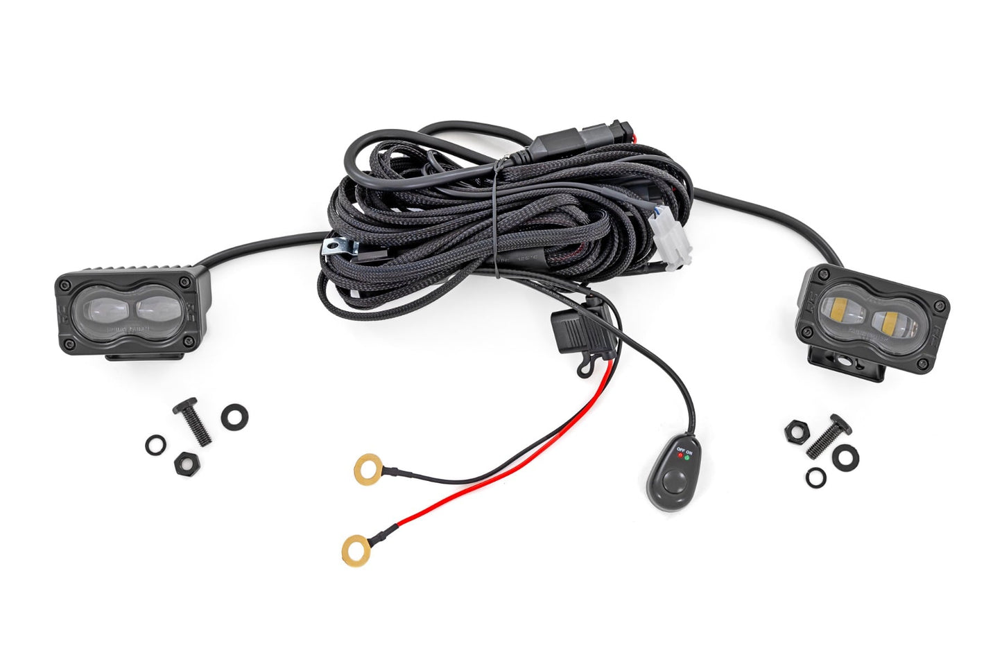 Rough Country 3x1.75 Inch LED Slim Fog Lights Pair - main view