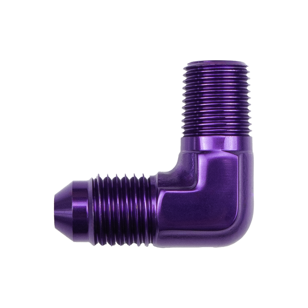 -4 AN to 1/8 NPT 90 Degree Elbow Adapter