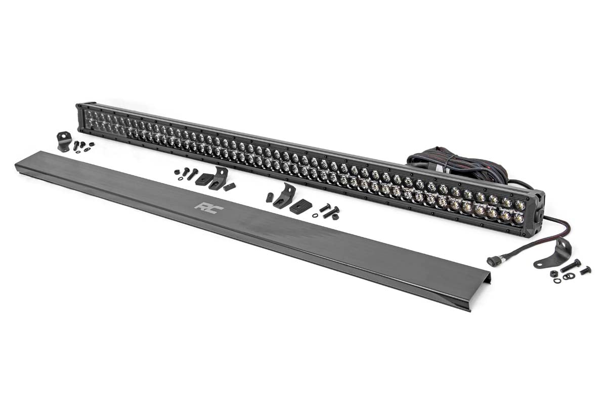Rough Country 50 Inch Black Series Dual Row LED Light Bar Cool White DRL - main view