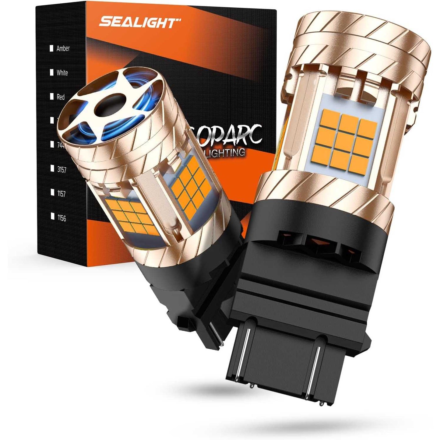 Sealight LED Rear Tail/Brake/Turn Signal Bulb - Amber Yellow - OBS Chevy/GMC