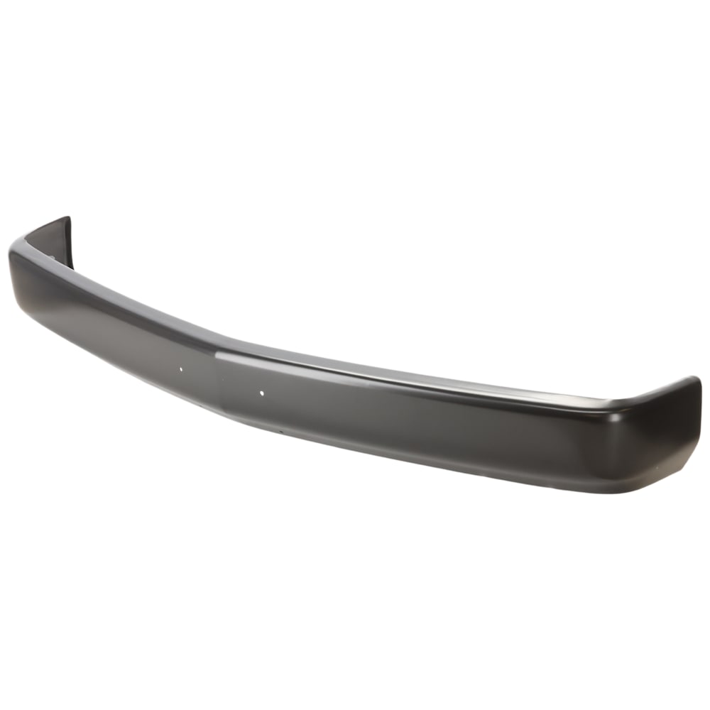 1988-2002 Chevy/GMC C/K Full Size Pickup Front Bumper Face Bar - Painted Black w/ License Plate Holes