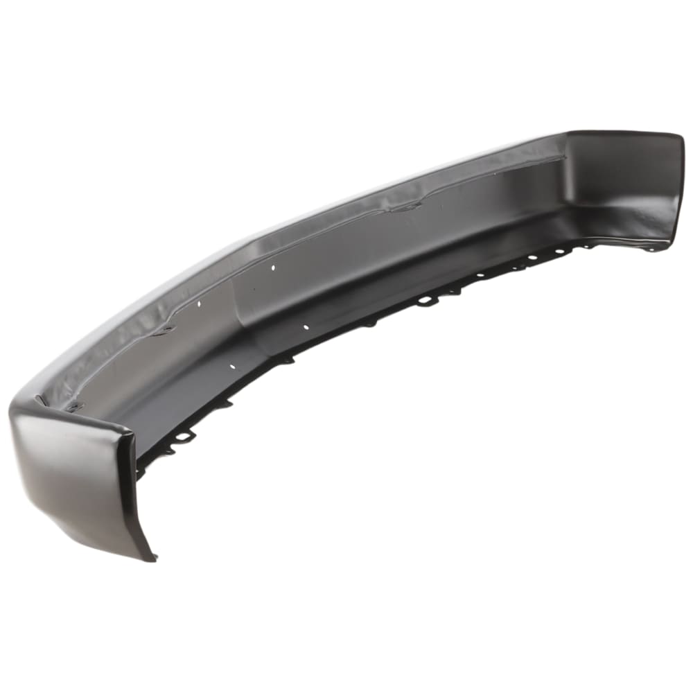 1988-2002 Chevy/GMC C/K Full Size Pickup Front Bumper Face Bar - Painted Black w/ License Plate Holes