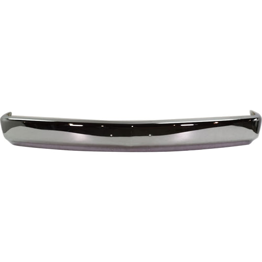 Chevy GMC C/K 1988-1998 chrome front bumper with license plate holes - front view