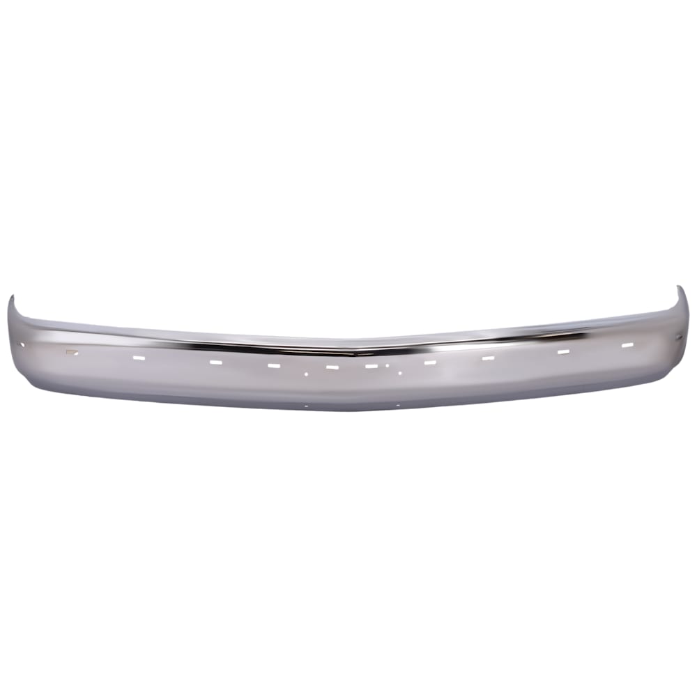 1988-2002 Chevy/GMC C/K Full Size Pickup Front Bumper Face Bar - Chrome w/ Impact Strip and Pad Holes