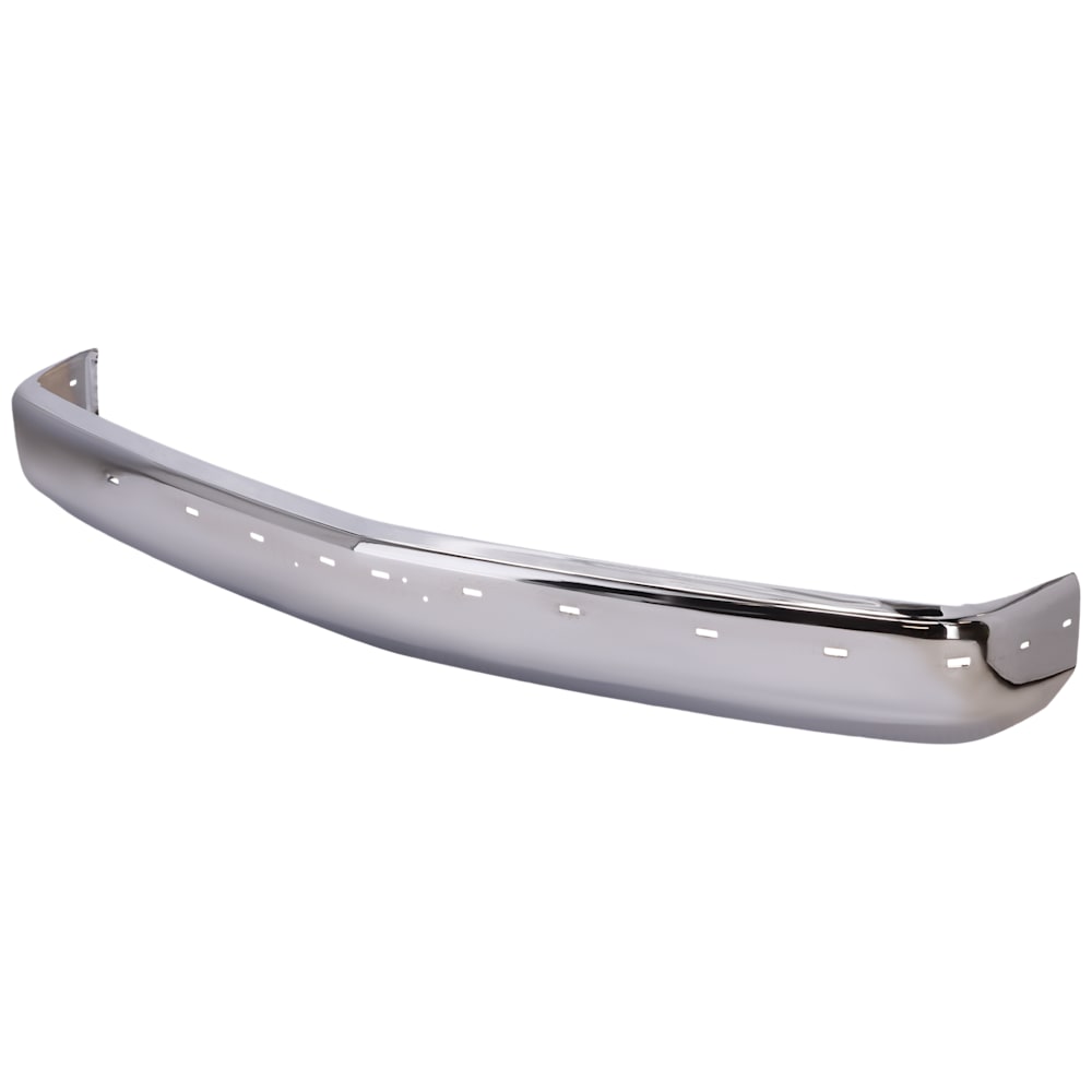 1988-2002 Chevy/GMC C/K Full Size Pickup Front Bumper Face Bar - Chrome w/ Impact Strip and Pad Holes