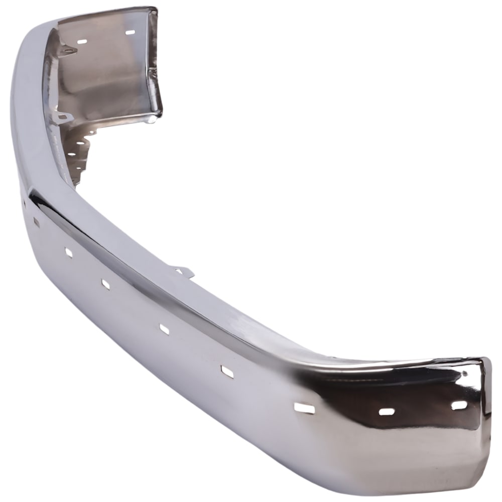 1988-2002 Chevy/GMC C/K Full Size Pickup Front Bumper Face Bar - Chrome w/ Impact Strip and Pad Holes