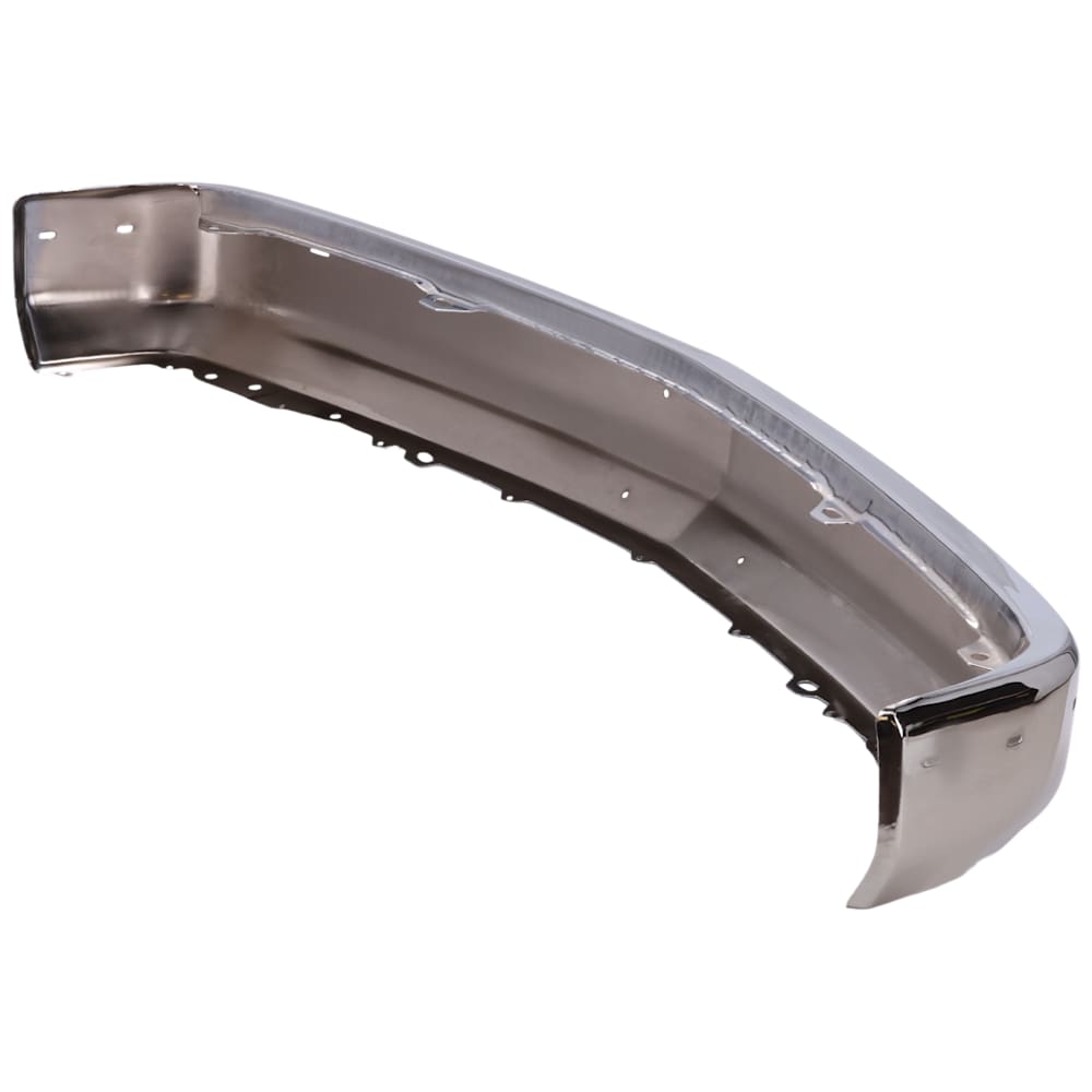 1988-2002 Chevy/GMC C/K Full Size Pickup Front Bumper Face Bar - Chrome w/ Impact Strip and Pad Holes