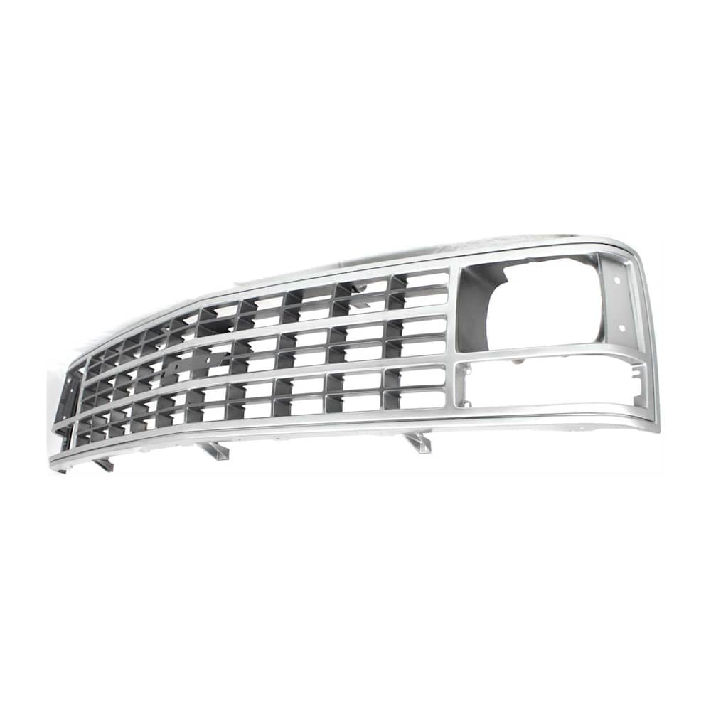 1989-1993 Chevy C/K pickup grille, gray, single headlight, side view