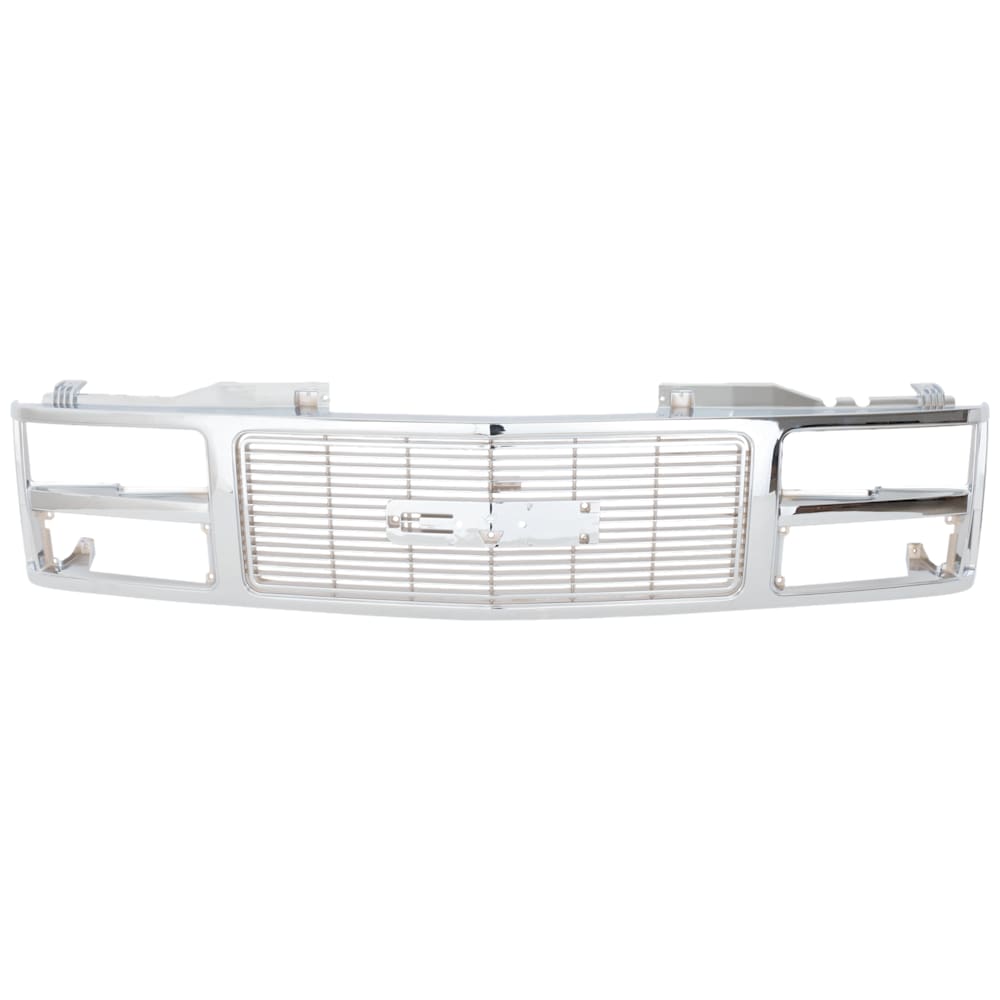 1989-1993 GMC C/K pickup grille, chrome, angle view