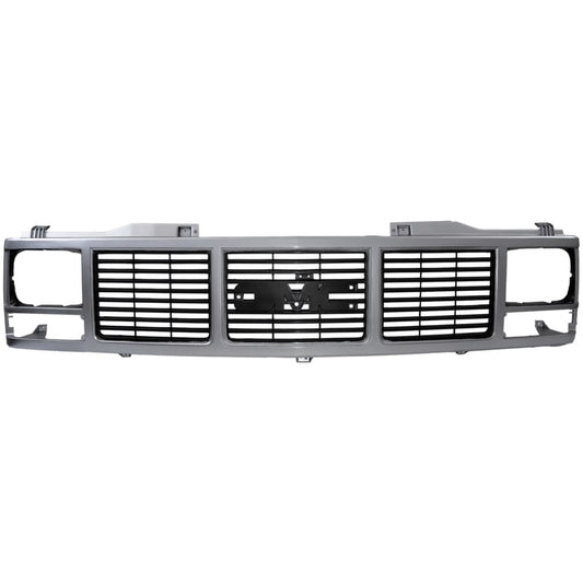 1989-1993 GMC C/K pickup grille, silver, single headlight