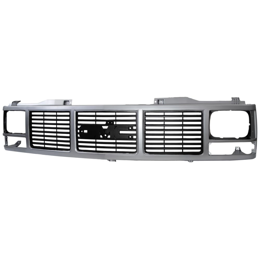 1989-1993 GMC C/K pickup grille, silver, side view