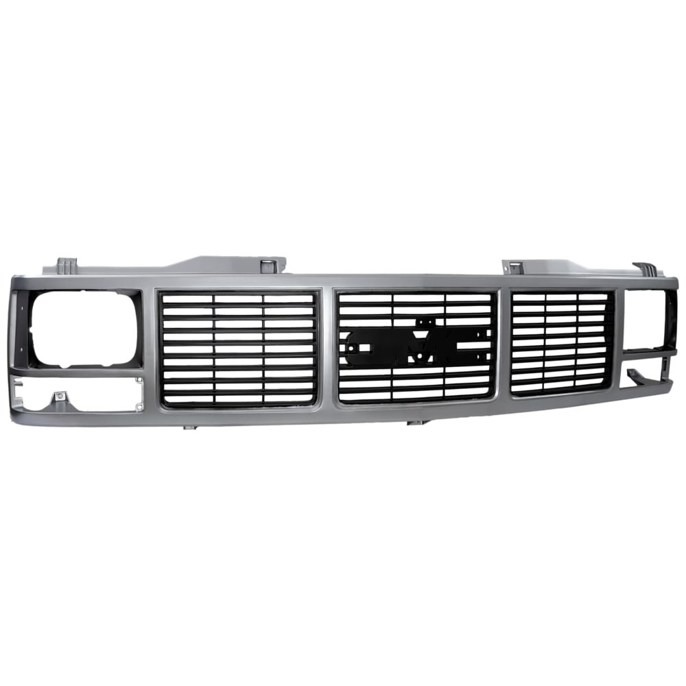1989-1993 GMC C/K pickup grille, silver, front view