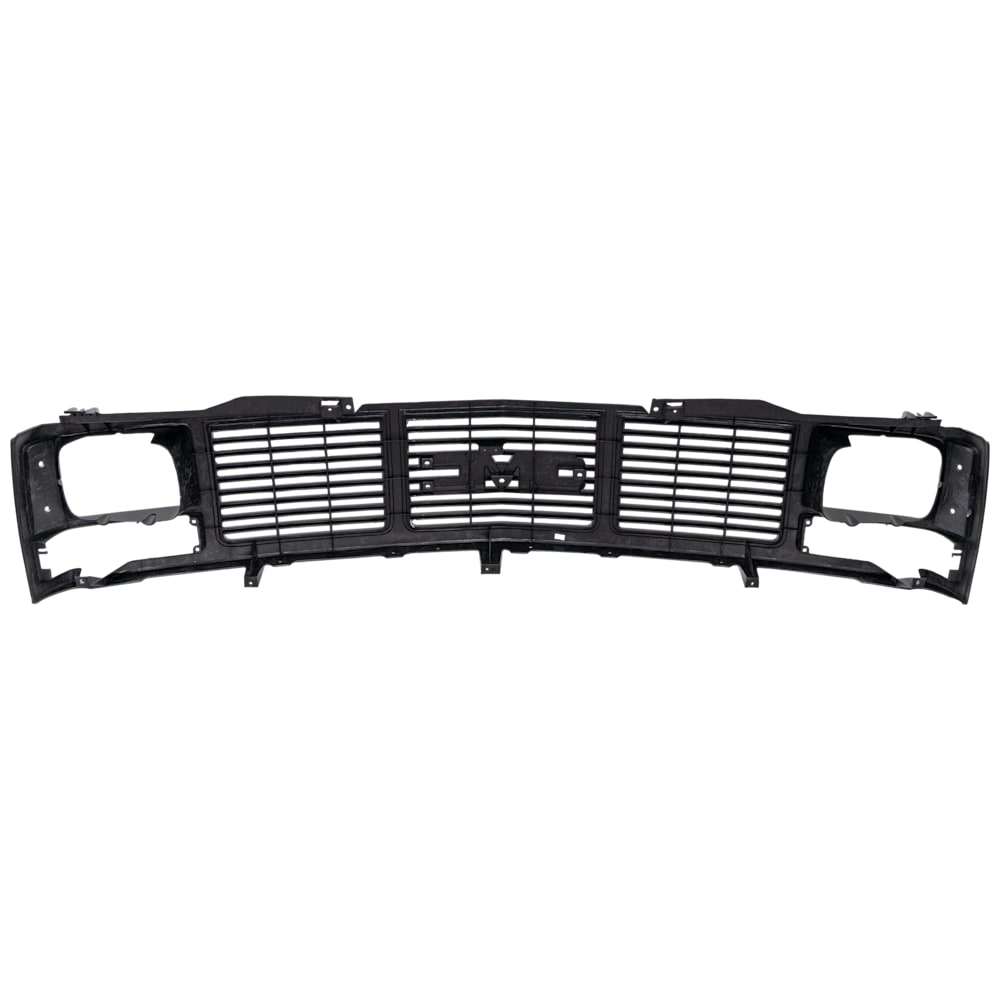 1989-1993 GMC C/K pickup grille, silver, detail view