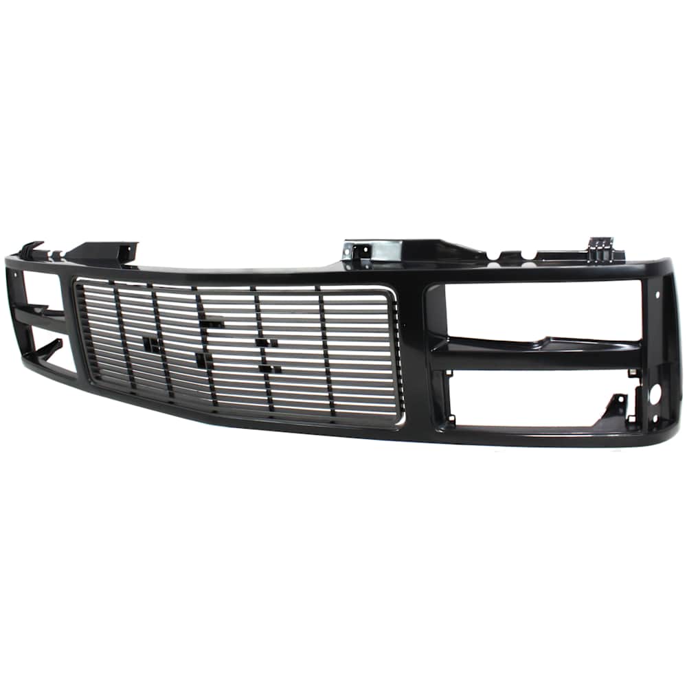 1989-1993 GMC C/K pickup grille, black, side view