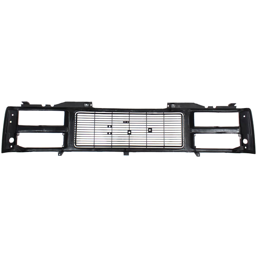 1989-1993 GMC C/K pickup grille, black, front view