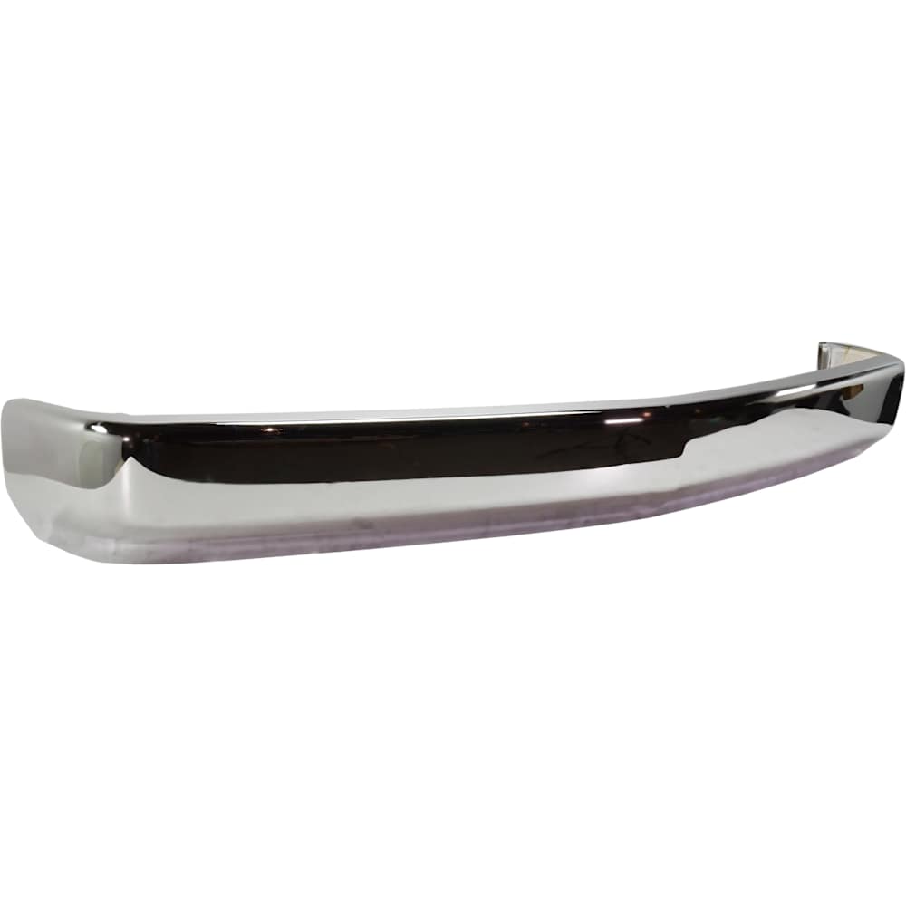 Chevy GMC C/K 1988-1998 smooth chrome front bumper - angle view