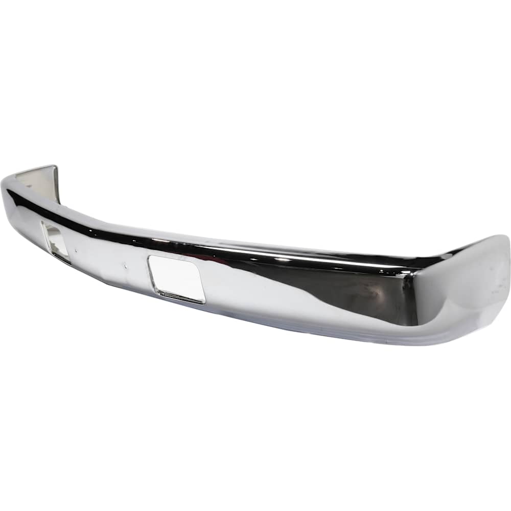 Chevy GMC C/K 1988-1998 chrome front bumper with air intake holes - angle view