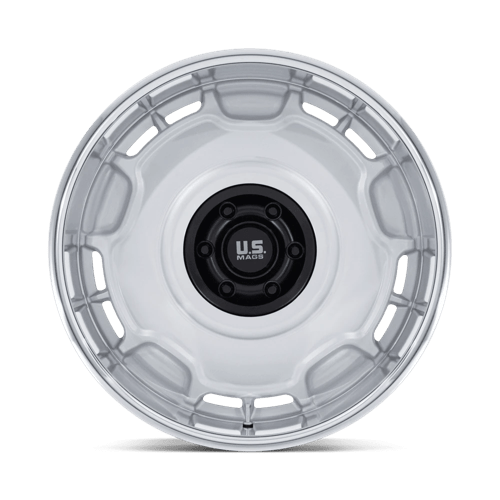 US Mags Arlington - Silver / Black w/ Diamond Cut Lip