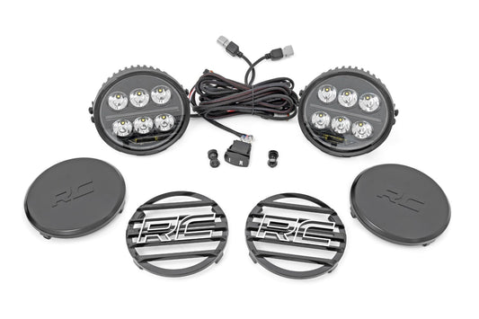 Rough Country 6.5 inch Round Black Series Halo LED lights