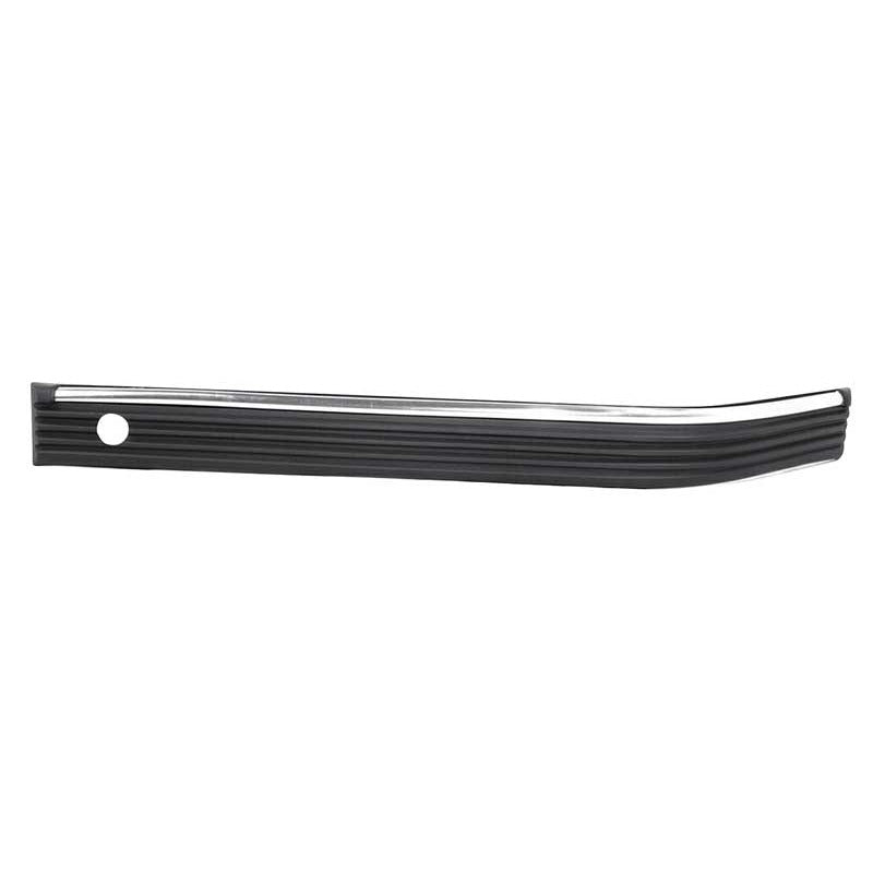 Front Bumper Impact Strip - Black & Chrome, LH Driver Side, with Bumper Guards (1988-2000 Chevy/GMC Pickup, Suburban, Tahoe, Yukon)