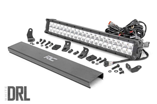 Rough Country 20 Inch Chrome Series Dual Row LED Light Bar Cool White DRL - main view