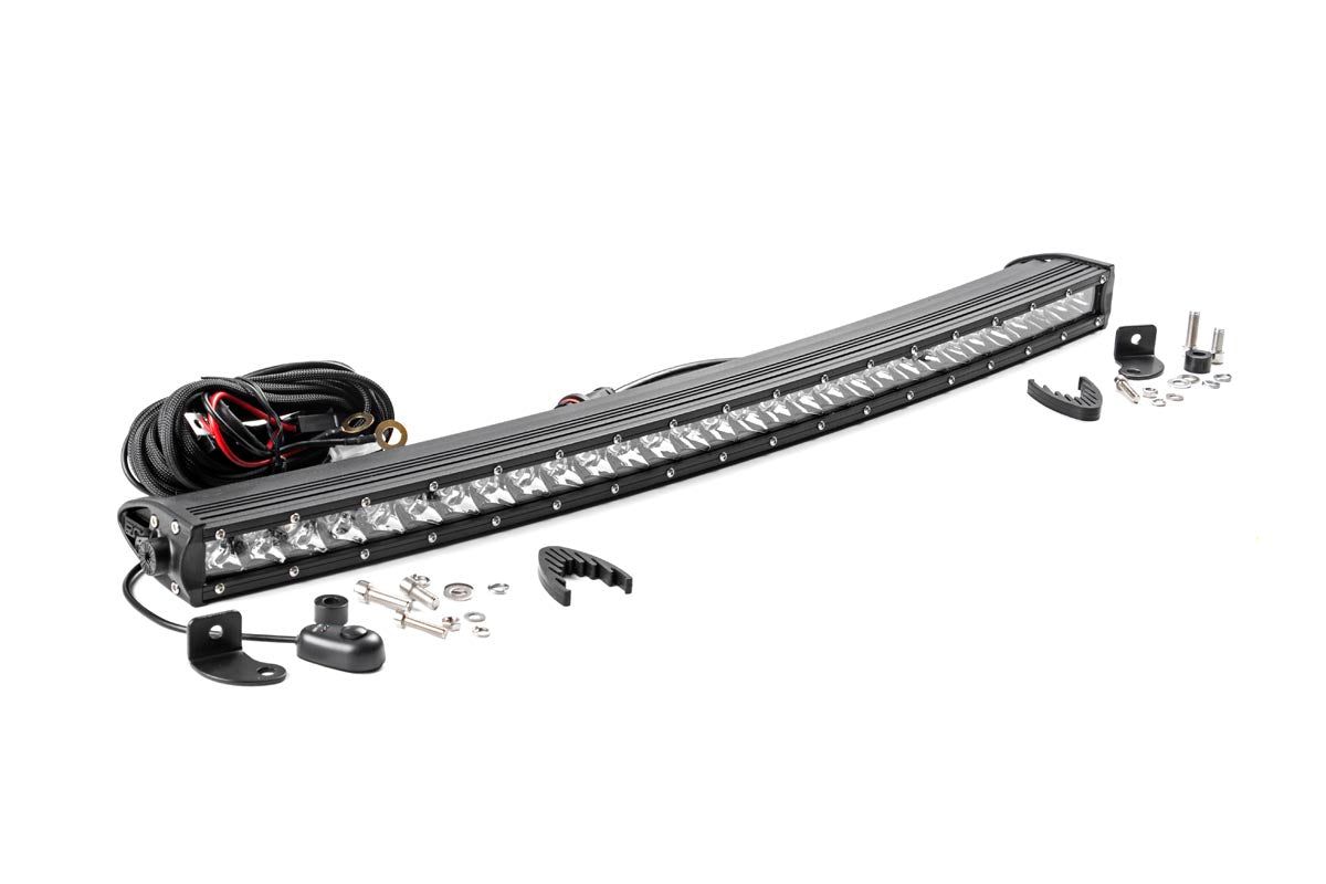 Rough Country 30 inch Chrome Series curved single row LED light bar