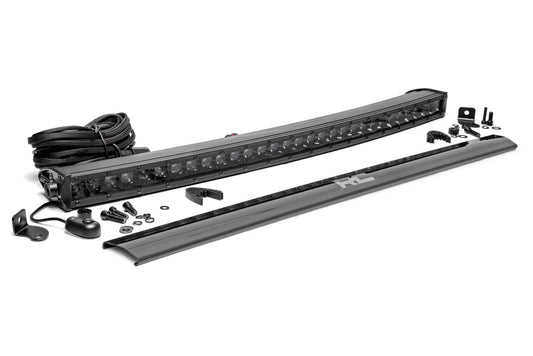 Rough Country 30 Inch Black Series Curved Single Row LED Light Bar - main view