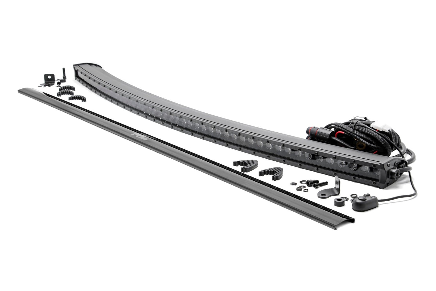 Rough Country 50 Inch Black Series Curved Single Row LED Light Bar - main view