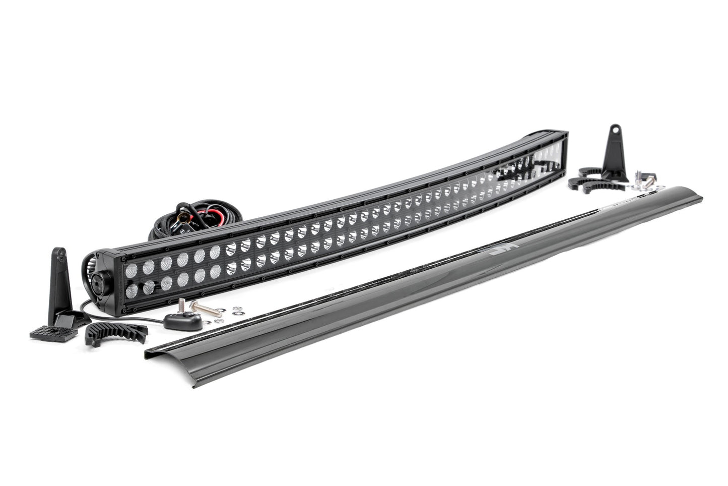 Rough Country 40 Inch Black Series Curved Dual Row LED Light Bar - main view