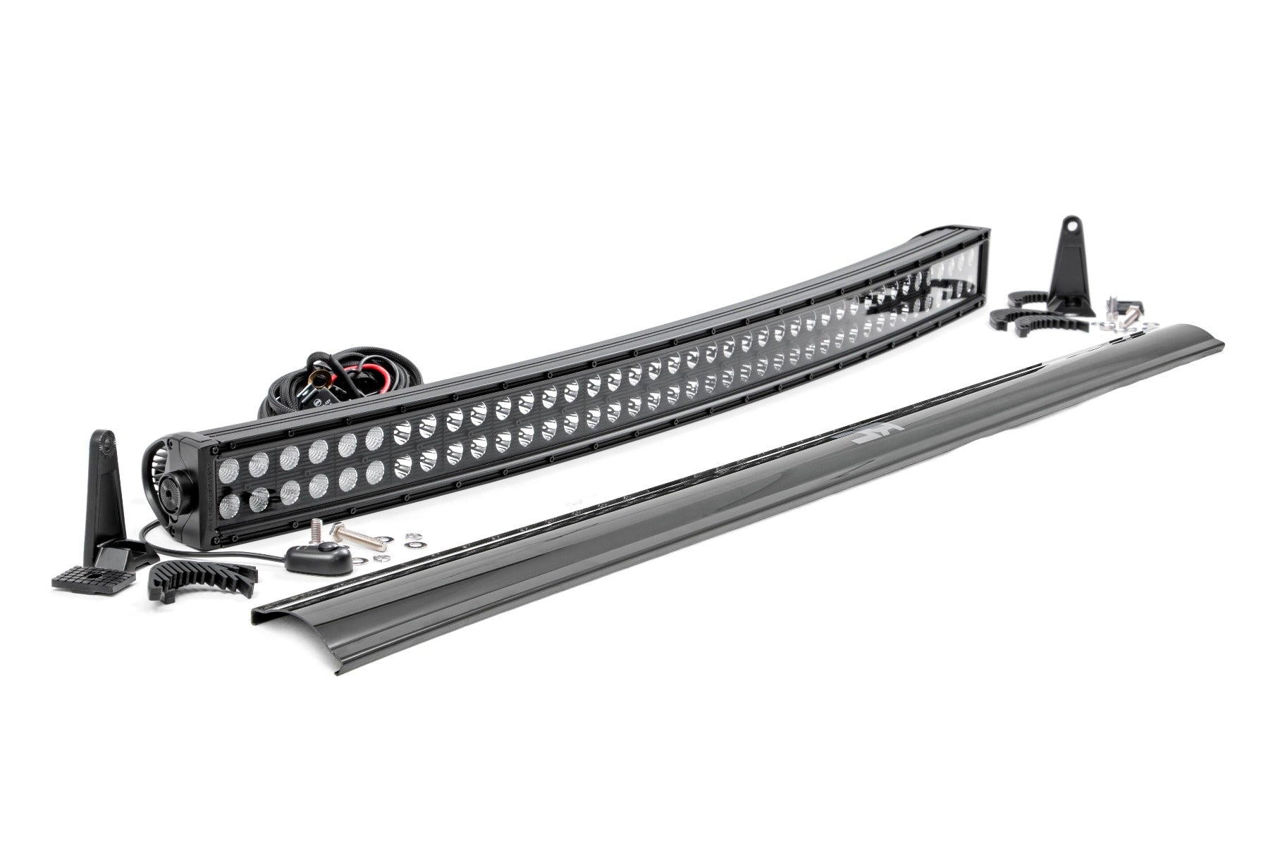 Rough Country 40 Inch Black Series Curved Dual Row LED Light Bar - main view