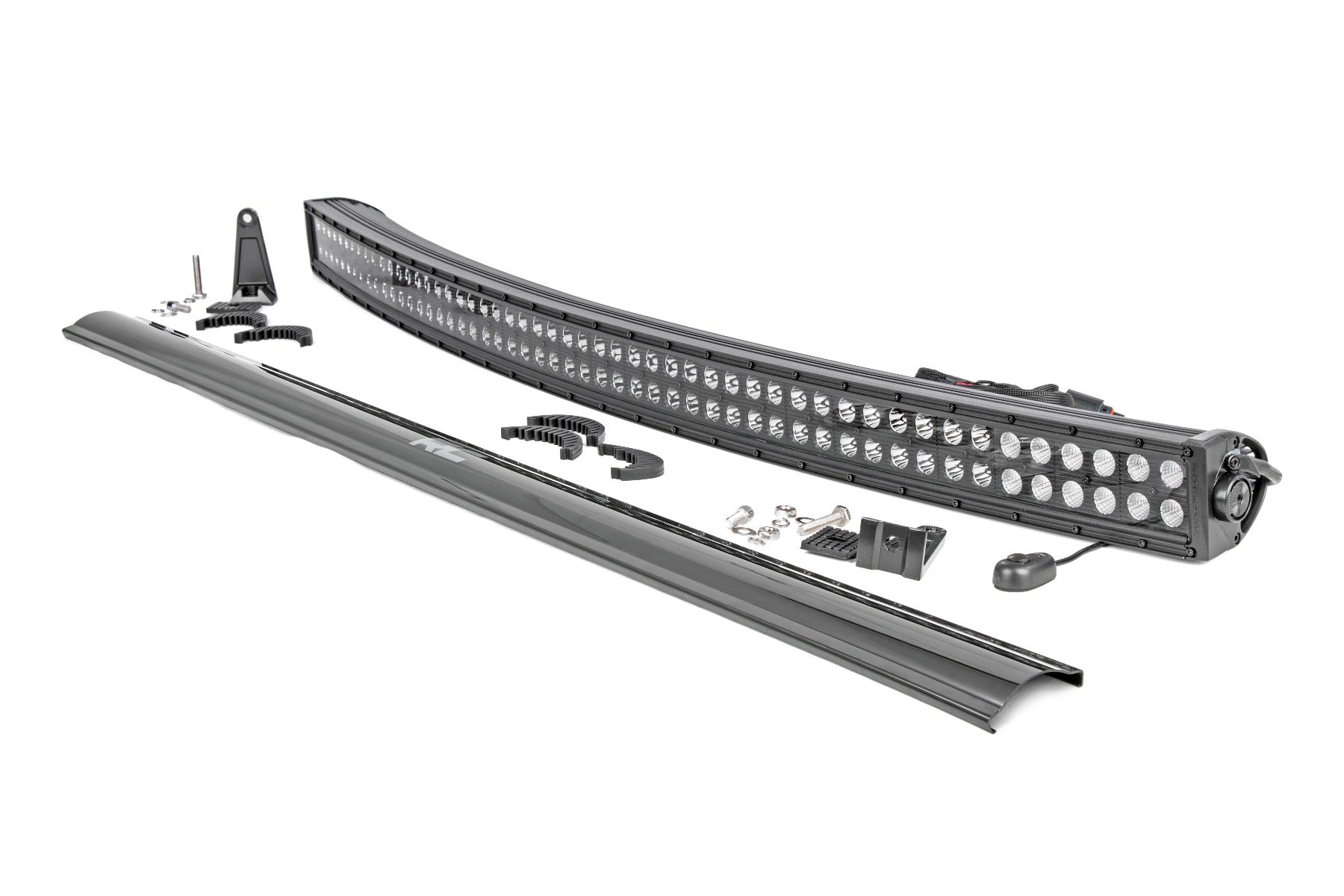 Rough Country 50 Inch Black Series Curved Dual Row LED Light Bar - main view