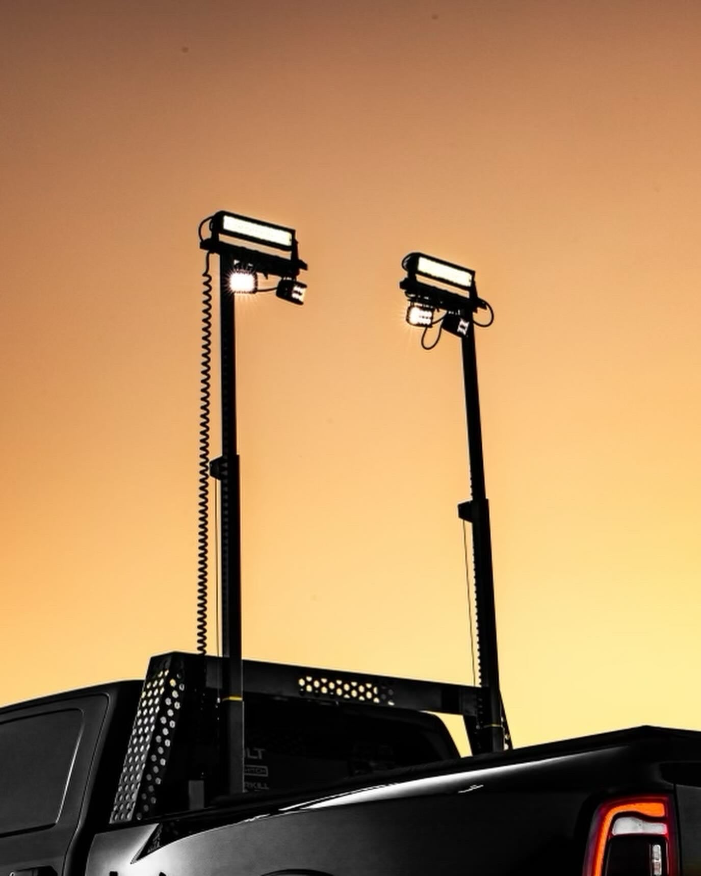 Truck Bed Mounted LED Light Towers
