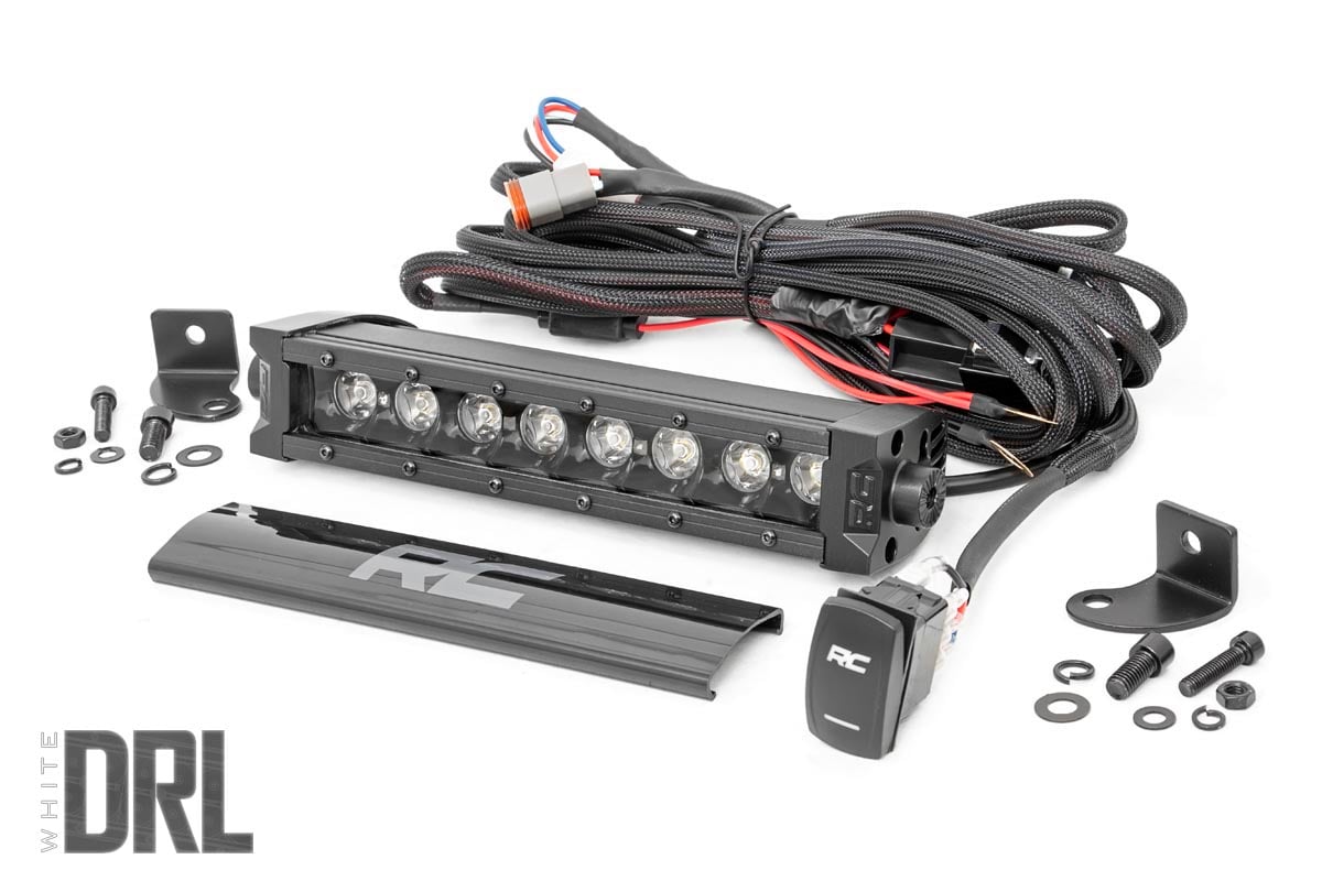 Rough Country 8 inch LED light bar cool white DRL