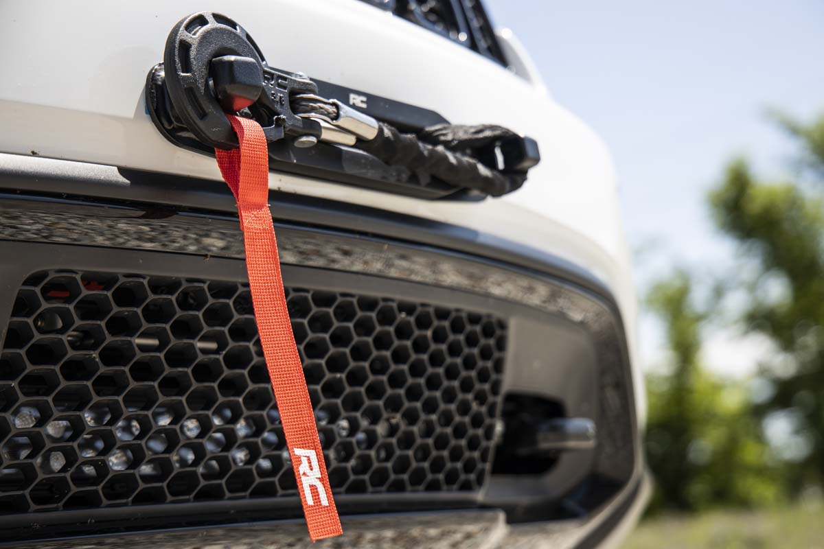 Rough Country hook mount installed