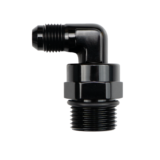 -6 AN to -6 AN ORB Swivel 90 Degree Elbow Adapter