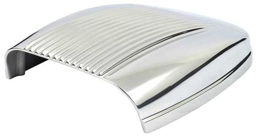 OTB Gear Polished Cast Aluminum Finned Hood Scoop - main view