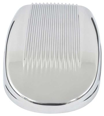 OTB Gear Polished Cast Aluminum Finned Hood Scoop - side view