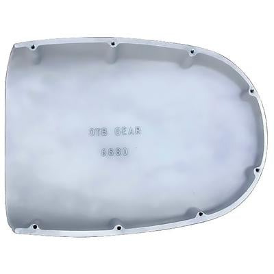 OTB Gear Unpolished Cast Aluminum Finned Hood Scoop - side view