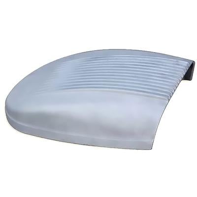 OTB Gear Unpolished Cast Aluminum Finned Hood Scoop - installed view