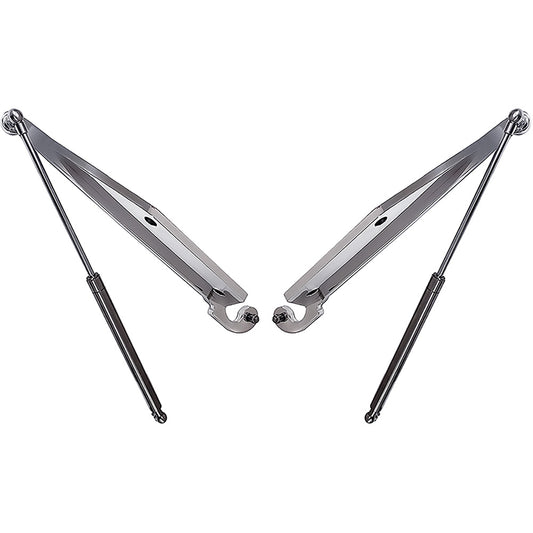 All American Billet Aluminum Hood Hinges - Polished Finish, Pair