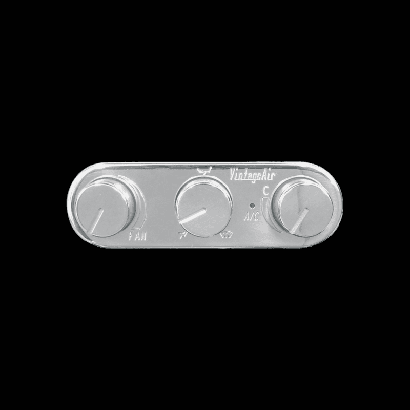 AC Control Panel with Polished Face and Knobs - GMC Chevy Truck