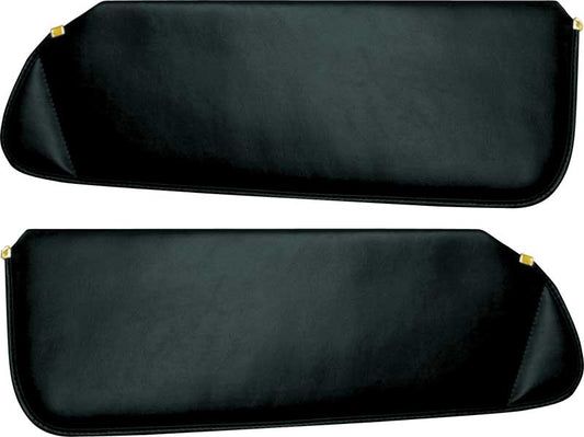 1988-98 Chevy/GMC Truck Padded Madrid Grain Vinyl Sun Visors - Black (AH201)