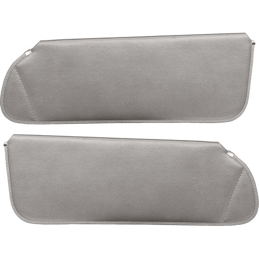 1988-98 Chevy/GMC Truck Padded Madrid Grain Vinyl Sun Visors - Medium Gray (AH247)