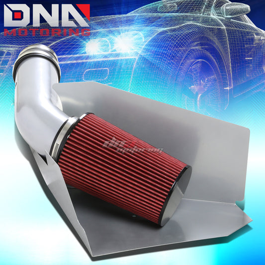 DNA Motoring Heat Shield Air Intake Kit - 96-00 Chevy C/K - Silver