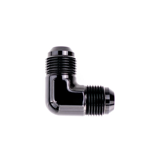 -4AN 90 Degree Male to Male Flare Union - Black