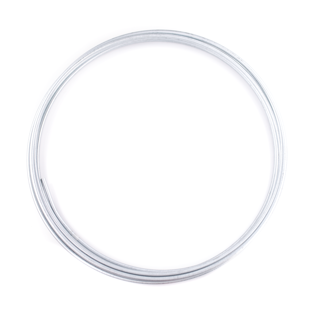 3/16in Zinc-Plated Steel Hard Line 25ft Roll